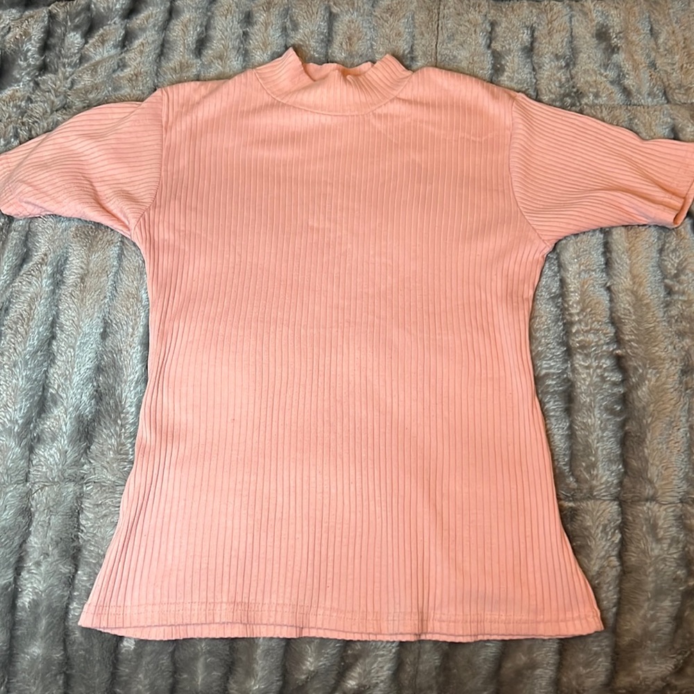 Vintage B.Moss high neck ribbed top